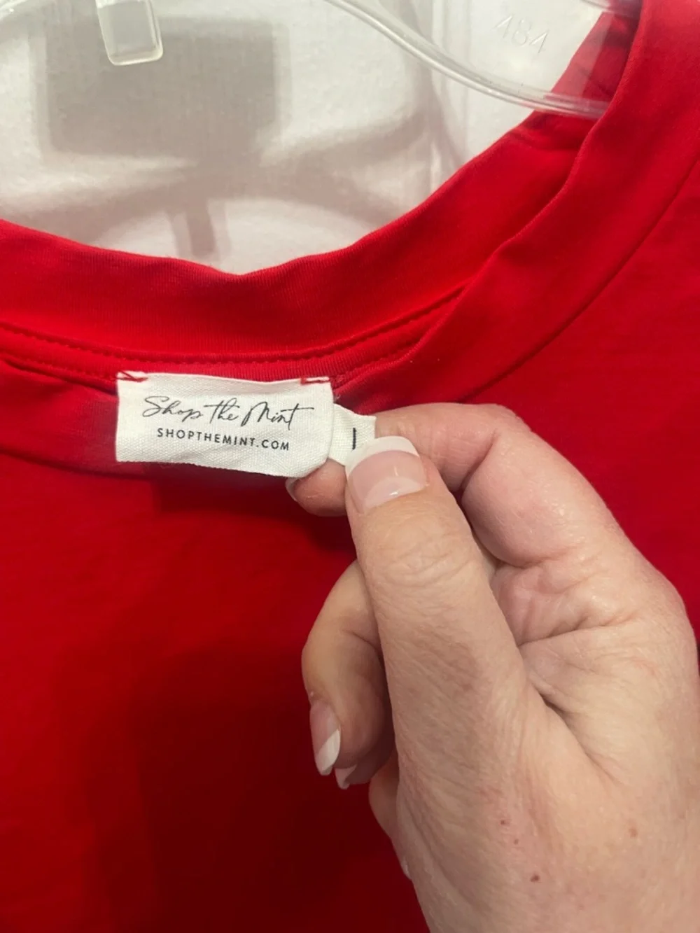 Short Red Ruffle-Sleeve Mini Dress - Picture 6 of 10